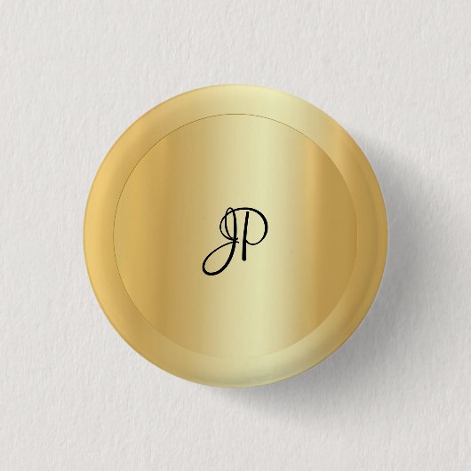 Mit Monogramm Imitate Gold Elegante Hinzufügen von Button (Vorderseite)