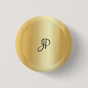 Mit Monogramm Imitate Gold Elegante Hinzufügen von Button