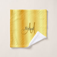 mit Monogramm Imitate Gold Elegante Moderne Vorlag