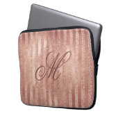 Mit Monogramm Imitate Rose Gold Notebook-Sieb 13 Z Laptopschutzhülle (Vorderseite Links)