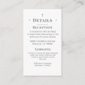 Mit Monogramm Informationskarte für katholische De Begleitkarte (Vorderseite)