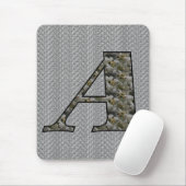 Mit Monogramm Initial A Hydrangea Blumenmousepad Mousepad (Mit Mouse)