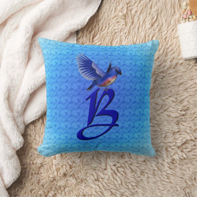 Mit Monogramm Initial B American MoJo Pillow Kissen (Decke)