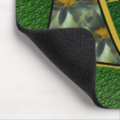 Mit Monogramm Initial B Daisies Mousepad (Ecke)