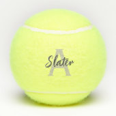 Mit Monogramm Initial Custom Tennis Ball Geschenk (Rückseite)