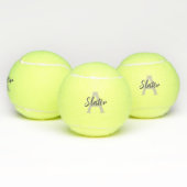 Mit Monogramm Initial Custom Tennis Ball Geschenk (Multi)