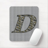 Mit Monogramm Initial D Hydrangea Floral Mousepad (Mit Mouse)