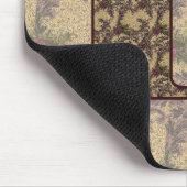 Mit Monogramm Initial E Elegante Blumenmousepad Mousepad (Ecke)