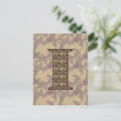 Mit Monogramm Initial-I Elegante Florenz Postkarte (Stehend Vorderseite)