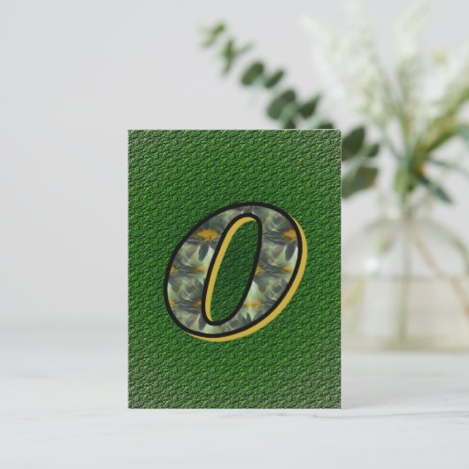 Mit Monogramm Initial- oder Black Daisies Postkart Postkarte (Stehend Vorderseite)