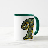 Mit Monogramm initiale T Daisies-Tasse Tasse (VorderseiteRechts)