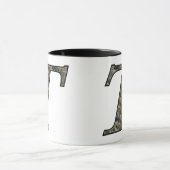 Mit Monogramm initiale T Hydrangea Tasse (Zentrum)