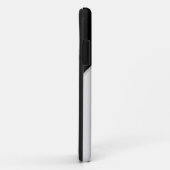 Mit Monogramm Initialen Minimalistisch Schwarz und Case-Mate iPhone Hülle (Hinten/Rechts)