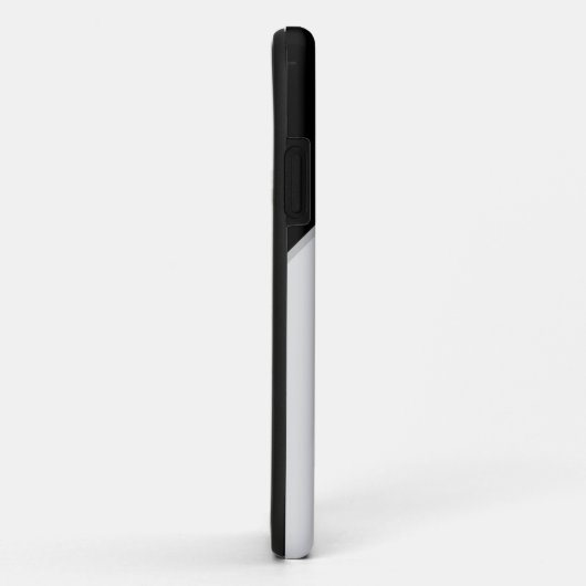 Mit Monogramm Initialen Minimalistisch Schwarz und Case-Mate iPhone Hülle (Hinten/Rechts)