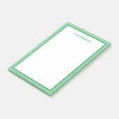 Mit Monogramm Initialen mit personalisiertem Namen Post-it Klebezettel (angewinkelt)
