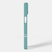 Mit Monogramm Initialen Moderne Aquamarine Vorlage Case-Mate iPhone Hülle (Rückseite / Rechts)