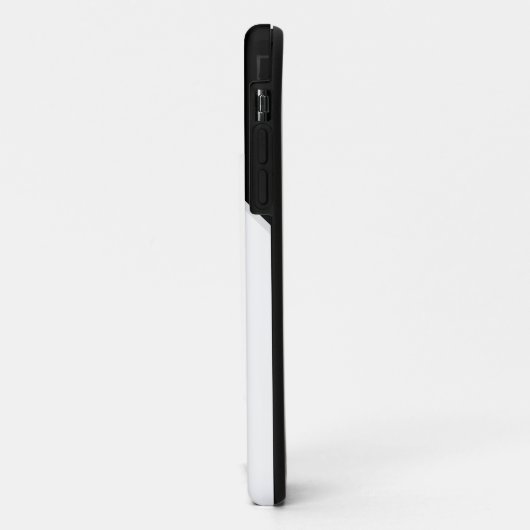 Mit Monogramm Initialen Schwarzweiß-Retro Case-Mate iPhone Hülle (Hinten/Links)