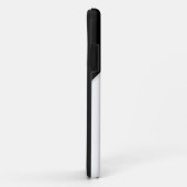 Mit Monogramm Initialen Schwarzweiß-Retro Case-Mate iPhone Hülle (Hinten/Rechts)