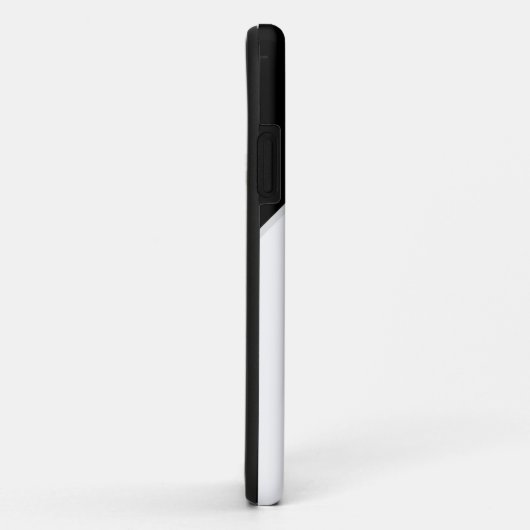 Mit Monogramm Initialen Schwarzweiß-Retro Case-Mate iPhone Hülle (Hinten/Rechts)