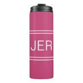 Mit Monogramm Initialen Trinkbehälter Chic Girly H Thermosbecher (Vorderseite)