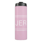 Mit Monogramm Initialen Trinkbehälter Chic Girly P Thermosbecher (Vorderseite)