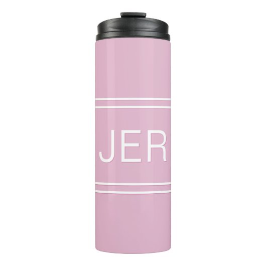 Mit Monogramm Initialen Trinkbehälter Chic Girly P Thermosbecher (Vorderseite)