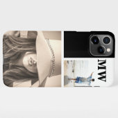 Mit Monogramm  Initialen von benutzerdefinierten 2 iPhone Hülle (Rückseite (Horizontal))