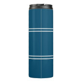 Mit Monogramm Initials Blue Travel Trinkbehälter K Thermosbecher (Rückseite)