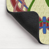 mit Monogramm Initials keltisches Design Mousepad (Ecke)