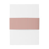 Mit Monogramm Initials Rose Gold Wedding Einladungsbanderole (Rückseitenbeispiel)