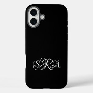 Mit Monogramm iPhone 16 Plus Fall Hülle