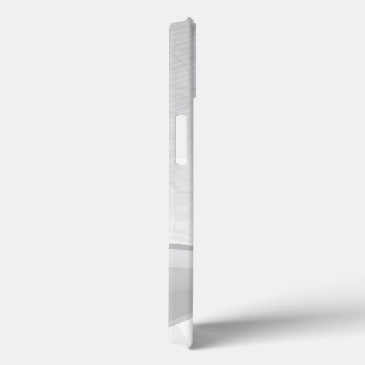 Mit Monogramm iPhone Case mit weißem Blumenwirl (Rückseite / Rechts)