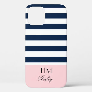 Mit Monogramm iPhone-Gehäuse in Blau und Rosa Case-Mate iPhone Hülle