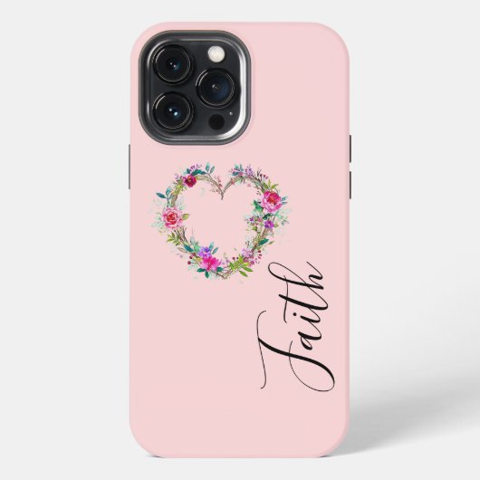 Mit Monogramm iPhone Hülle (Rückseite)