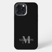 Mit Monogramm iPhone Hülle (Rückseite)