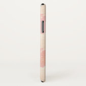 Mit Monogramm iPhone X Case für Blush und Gold (Hinten/Rechts)