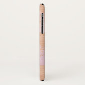 Mit Monogramm iPhone X Case für Blush und Gold (Hinten/Links)