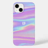 Mit Monogramm Iridescent Girl Abstrakt Contemporar Case-Mate iPhone Hülle (Rückseite)