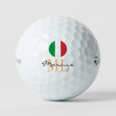 Mit Monogramm italienische Flagge und Italienische Golfball (Vorderseite)