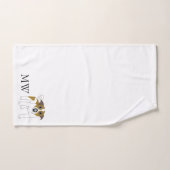 Mit Monogramm Jack Russell Terrier Dog Design Badhandtuch Set (Handtuch)