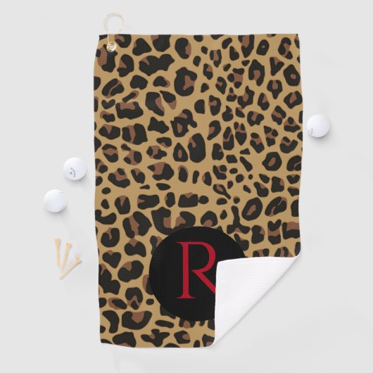 Mit Monogramm Jaguar Muster Golfhandtuch (Insitu)
