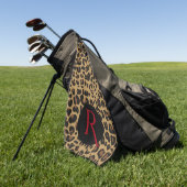 Mit Monogramm Jaguar Muster Golfhandtuch (Gras)
