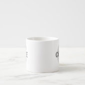 Mit Monogramm Kaffee Espressotasse (Vorderseite)