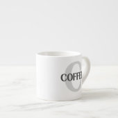 Mit Monogramm Kaffee Espressotasse (Vorderseite Rechts)