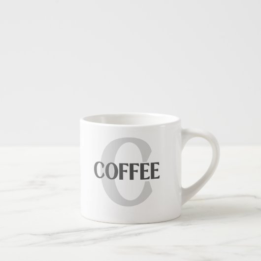 Mit Monogramm Kaffee Espressotasse (Rechts)