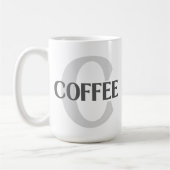 Mit Monogramm Kaffee Kaffeetasse (Links)