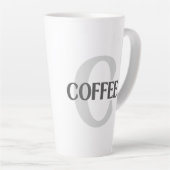 Mit Monogramm Kaffee Milchtasse (Rechte Ecke)