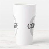 Mit Monogramm Kaffee Milchtasse (Vorderseite)