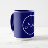 Mit Monogramm Kaffee-Tasse Tasse (Vorderseite Links)