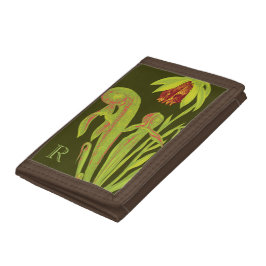 Mit Monogramm Kalifornien-Kobra-Pflanze Trifold Geldbörse